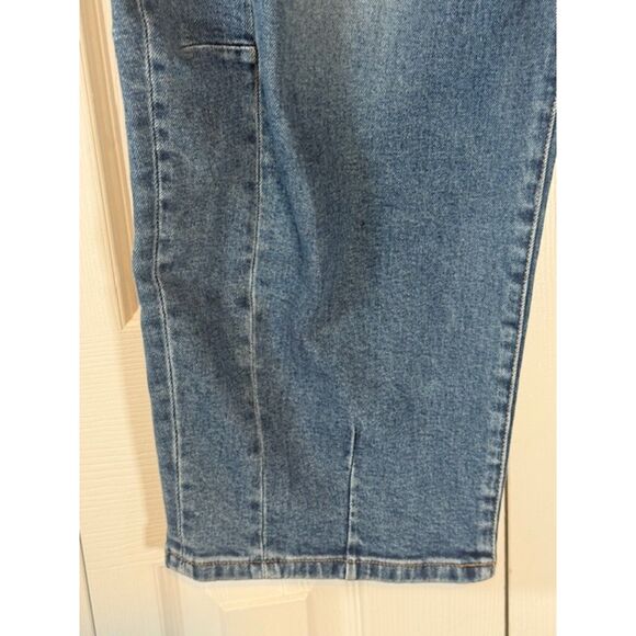 Pistola Eli High Rise Barrel Jeans 31 Augustus Wash Cropped Arched Leg - Picture 7 of 11